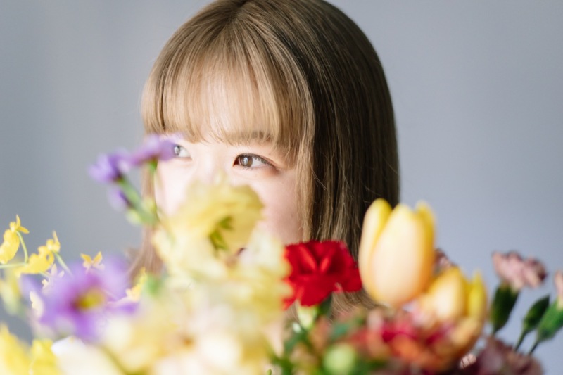 ハイトーン × 生花