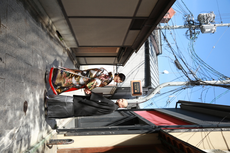 撮影場所に移動中