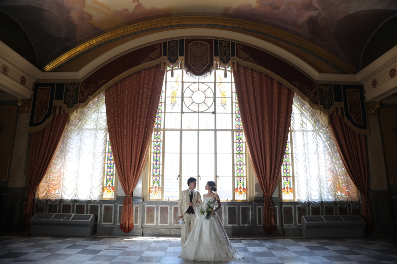 ウェデェングドレス×中央公会堂特別室