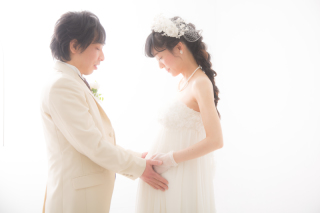 同時にマタニティフォトも