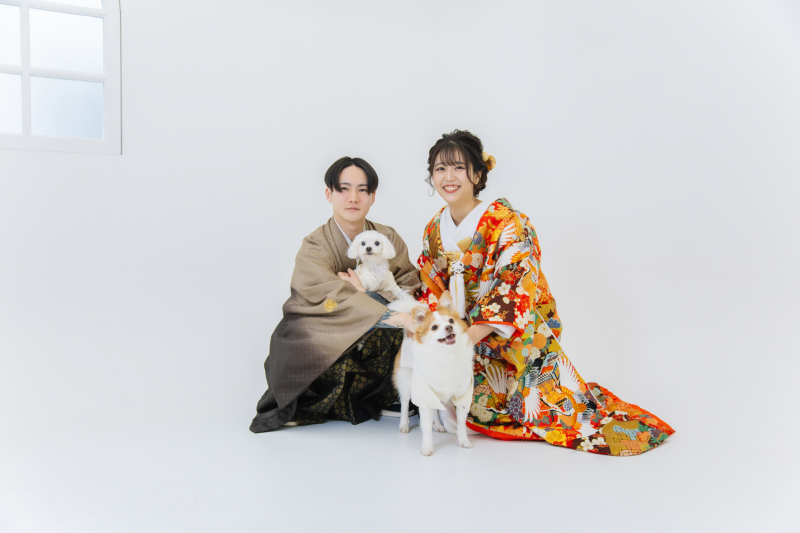 ワンちゃん × フォトウェディング