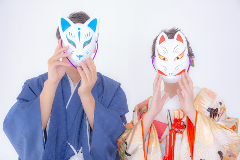 和装でスタジオ撮影♪