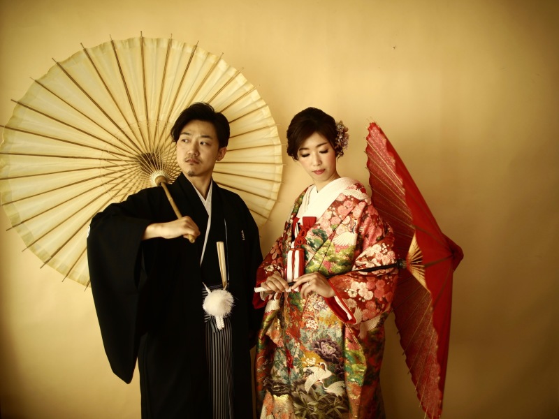 和装でクールな雰囲気に