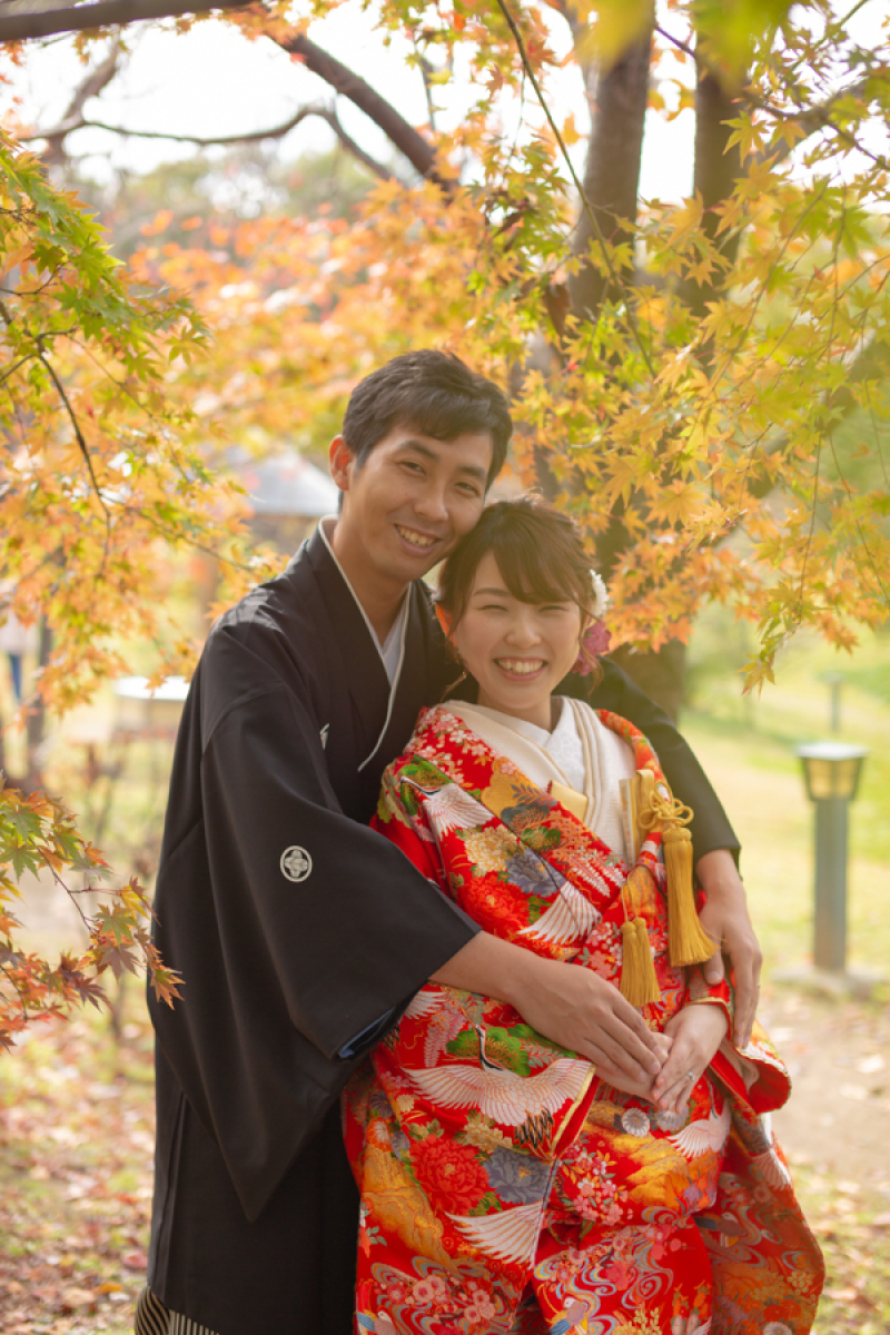 お二人らしい笑顔!