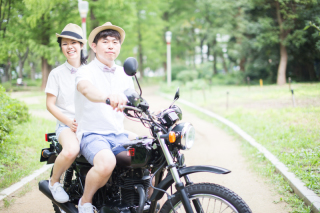 大好きなバイクと一緒に