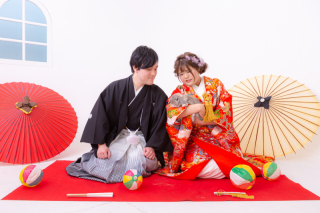 うさぎとフォトウェディング撮影♪