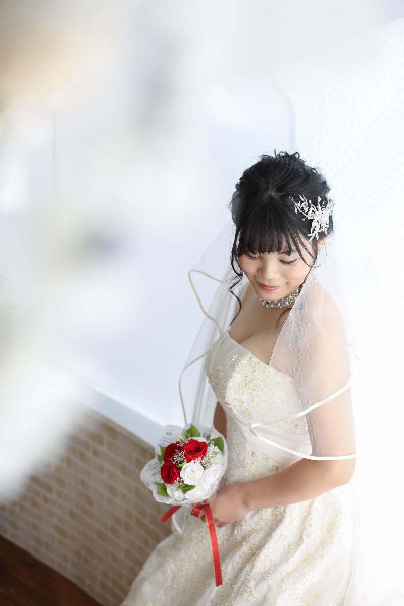 上からのカットも