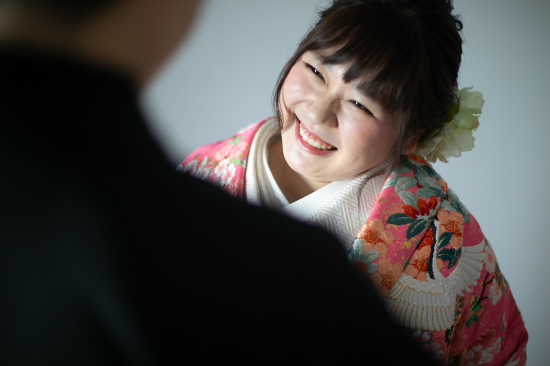 可愛い笑顔の新婦様♡