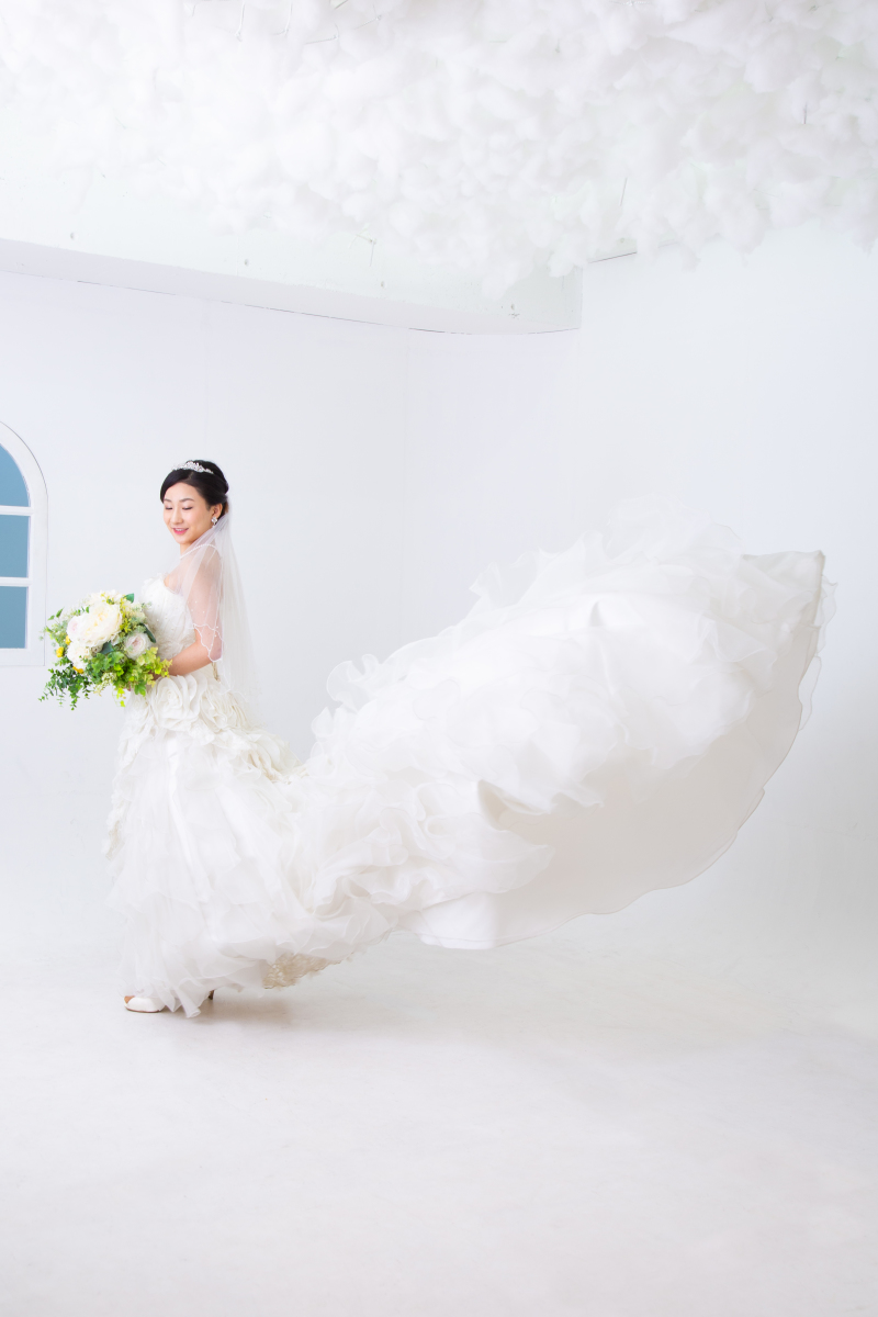 ドレスに動きを♪