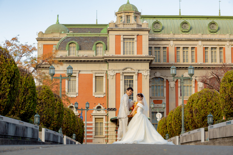 お色直しして次のロケーション場所へ