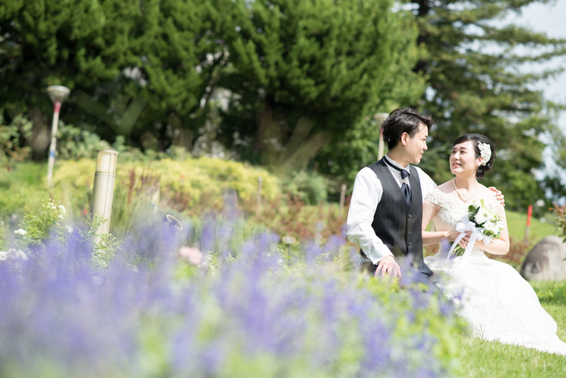 晴れの靭公園で