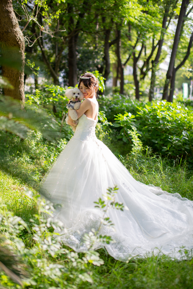 大好きな愛犬と