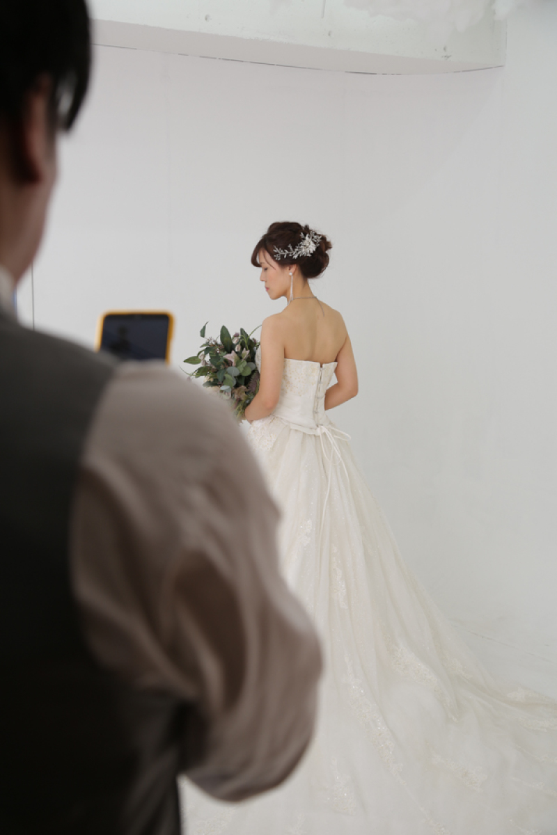 ご新郎様の携帯で!