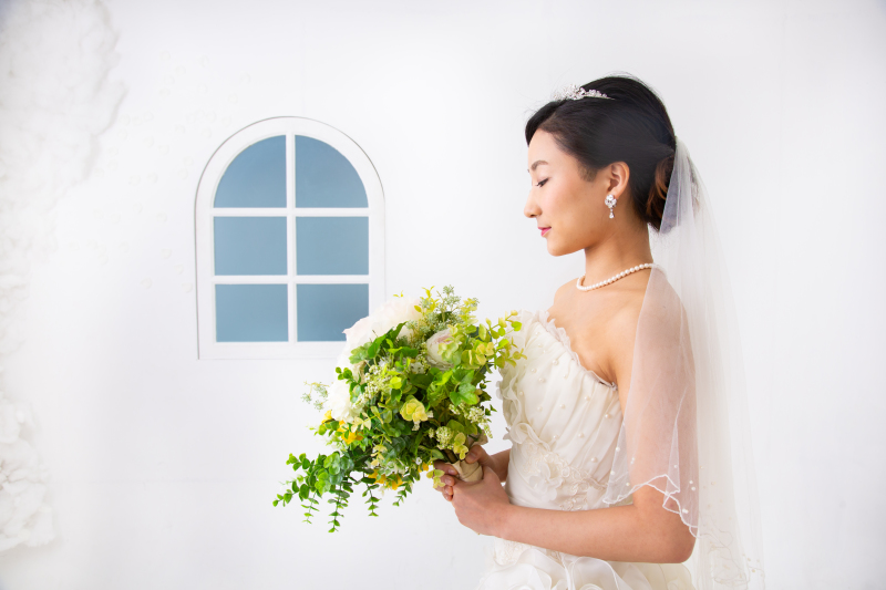 洋装スタジオフォトウェディング洋装♪