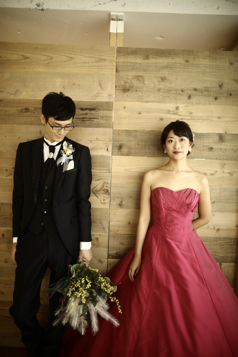 ドレス・背景を変えて