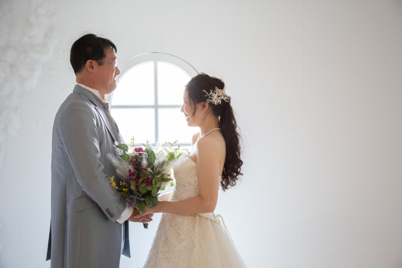 ウエディングドレスから♡