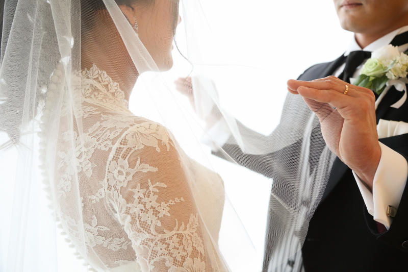 結婚式のシーンを一枚に。