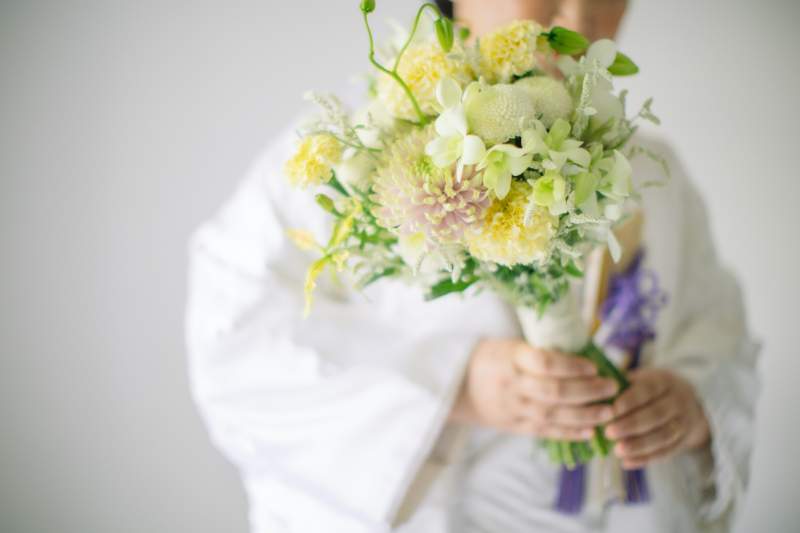 生花ブーケ × 和装