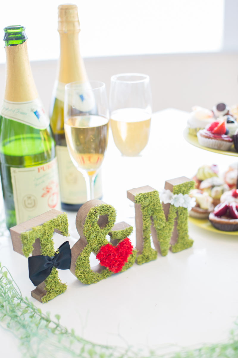 ケーキとシャンパンで