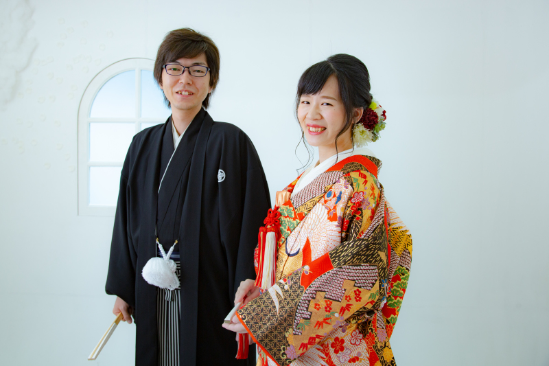 スタジオに戻り、お色直し