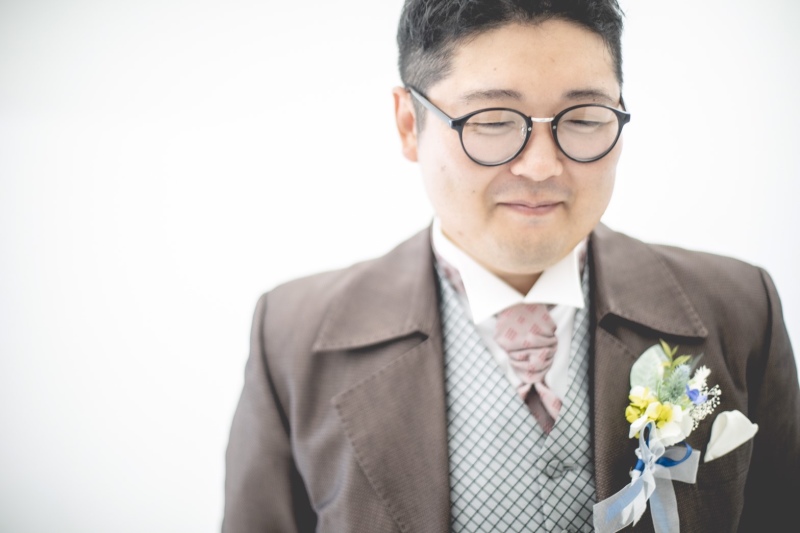 おしゃれな新郎さん