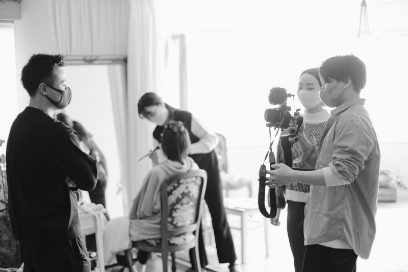 今日は結婚式に向けて