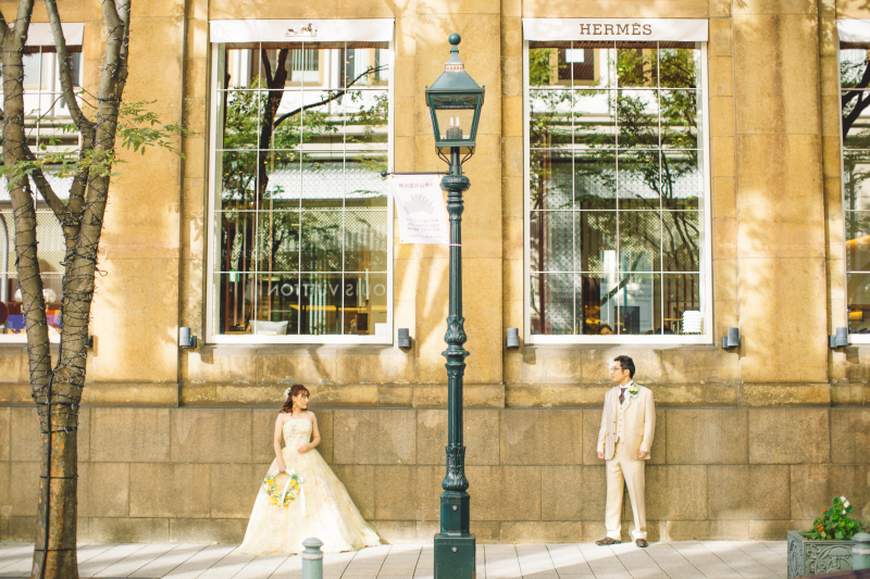 神戸・旧居留地でロケーション撮影