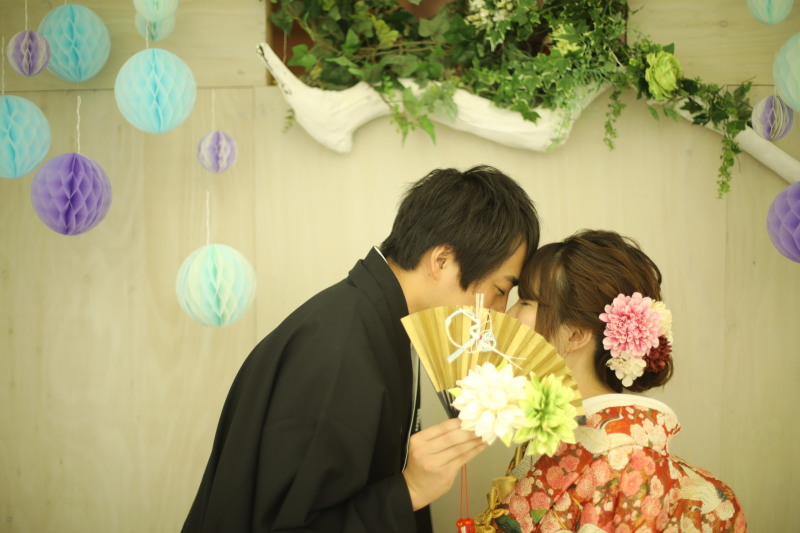 おでことおでこ。