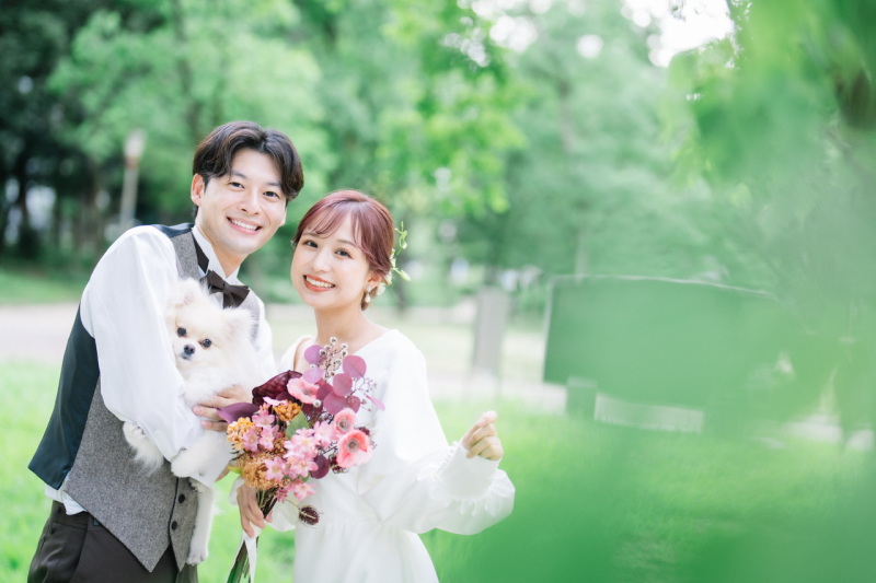 阿部写真館　大阪本町靭公園前店_ガーデンで撮影できる