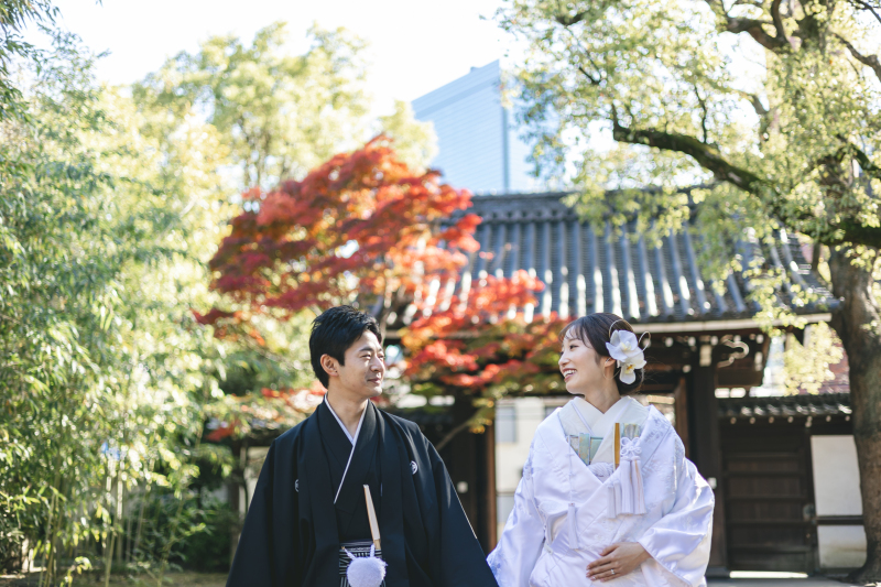 阿部写真館　大阪本町靭公園前店_庭園で撮影できる