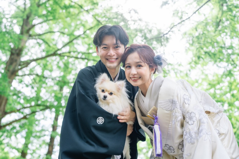 阿部写真館　大阪本町靭公園前店_ガーデンで撮影できる