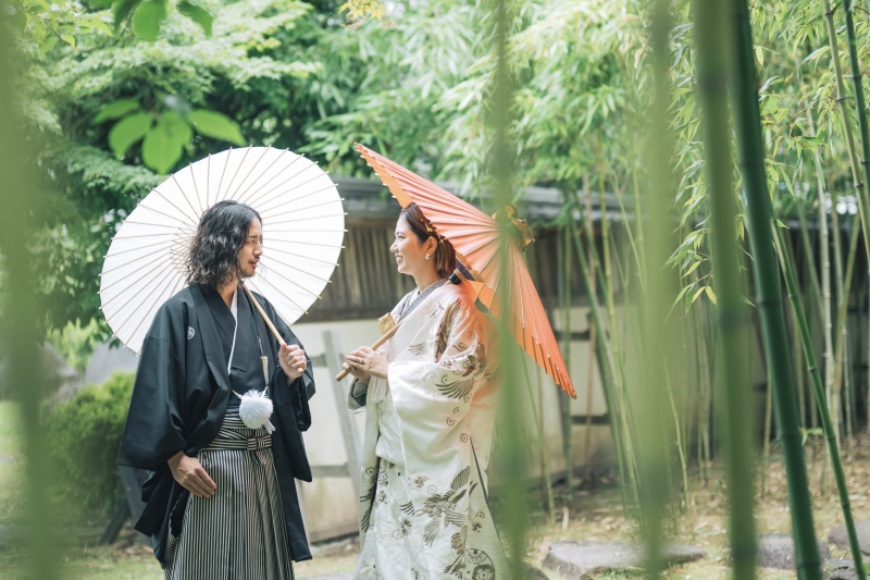 阿部写真館　大阪本町靭公園前店_庭園で撮影できる