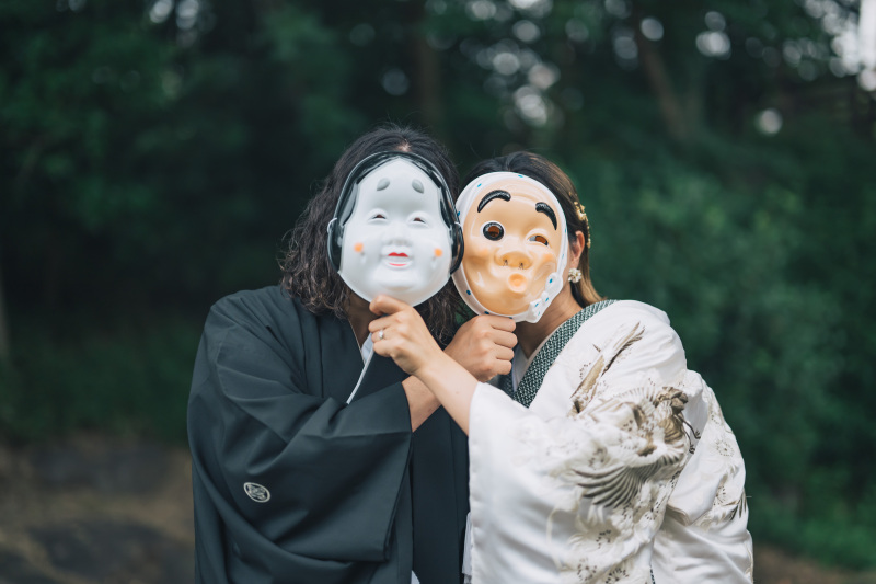 阿部写真館　大阪本町靭公園前店_庭園で撮影できる