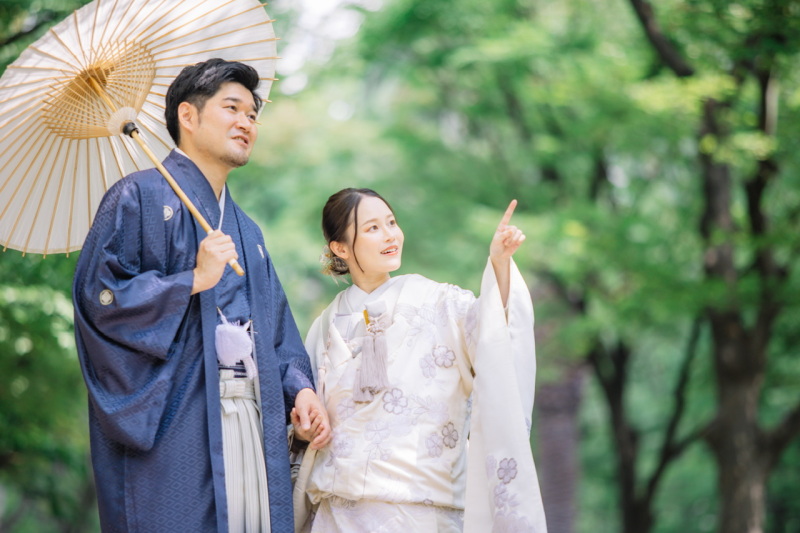 阿部写真館　大阪本町靭公園前店_ガーデンで撮影できる