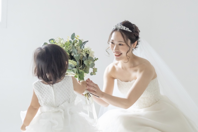 ソロウェディングでもご家族と一緒に撮影出来ます！