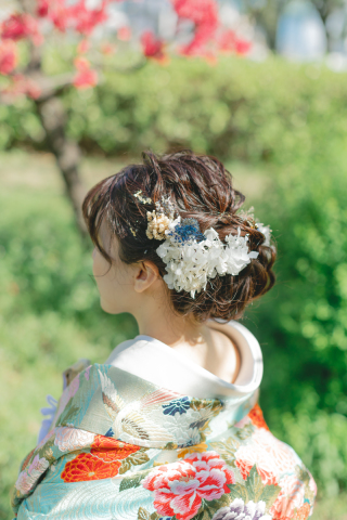 新婦様ヘアセット