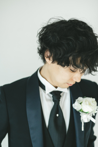 新郎さまヘアセット