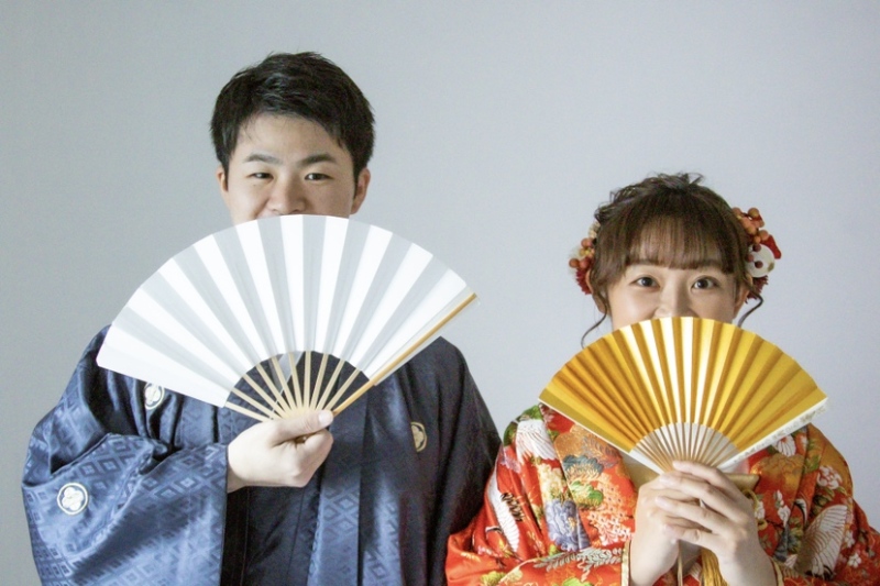 ♦︎和装2着(白無垢+色打掛)スタジオ撮影♪【レタッチ付き全データ200カット】