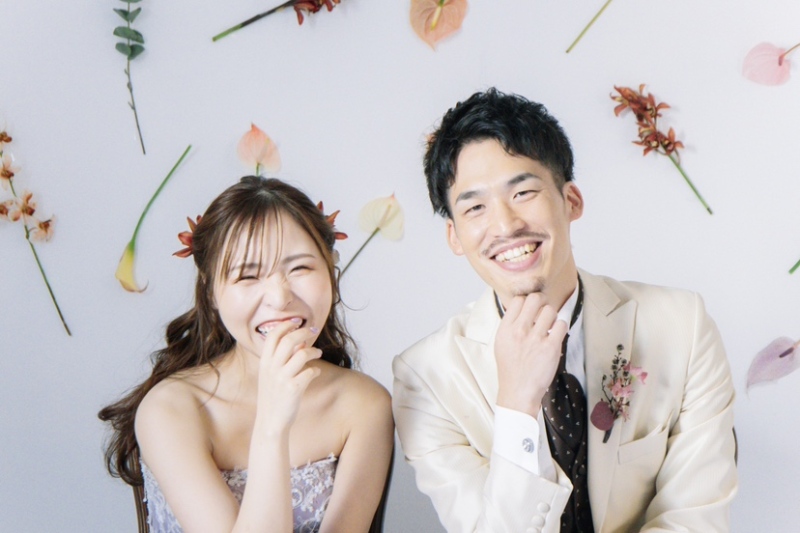 毎月2組限定【生花プラン】「洋1着＋和1着スタジオ」アルバム10P＋使用データ15カット！通常¥235,400→¥213,400