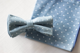 メンズ蝶タイ＆チーフ