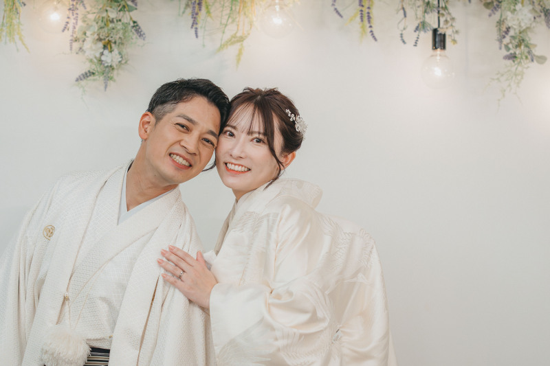 フォトブースでおふたりの色んな表情を引き出します