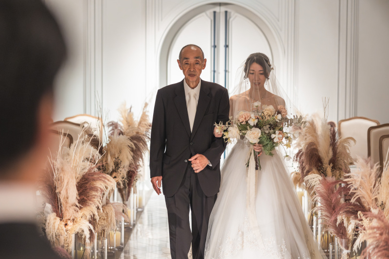 お父様とのバージンロード