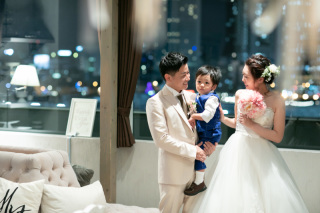 館内フォトでファミリーフォト♡