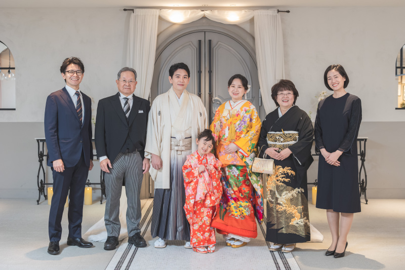 華やぐ家族の輪