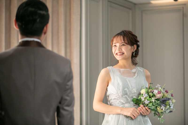 目線の先には新郎様が♡