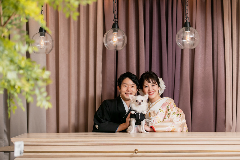 カウンターにて