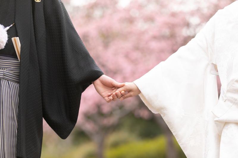 手繋ぎショット