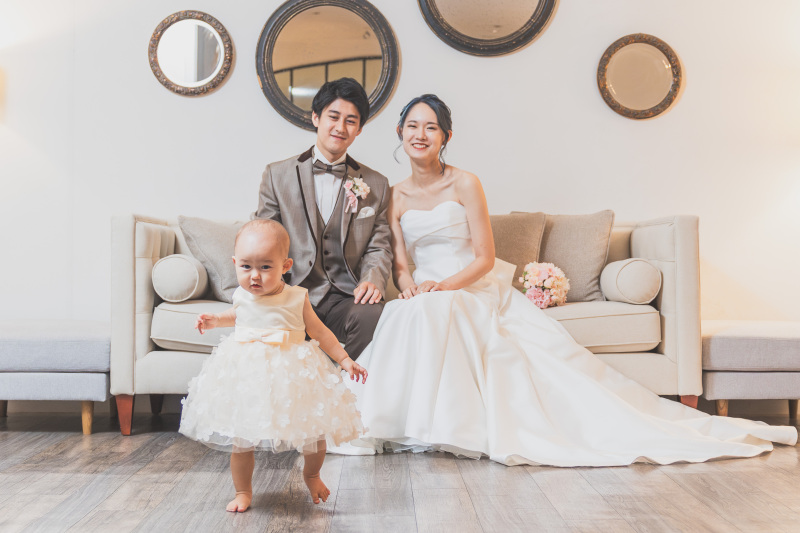 ファミリーフォトウエディング☆彡館内洋装プラン