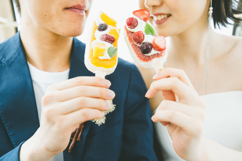 写真映えばっちりのアイス！