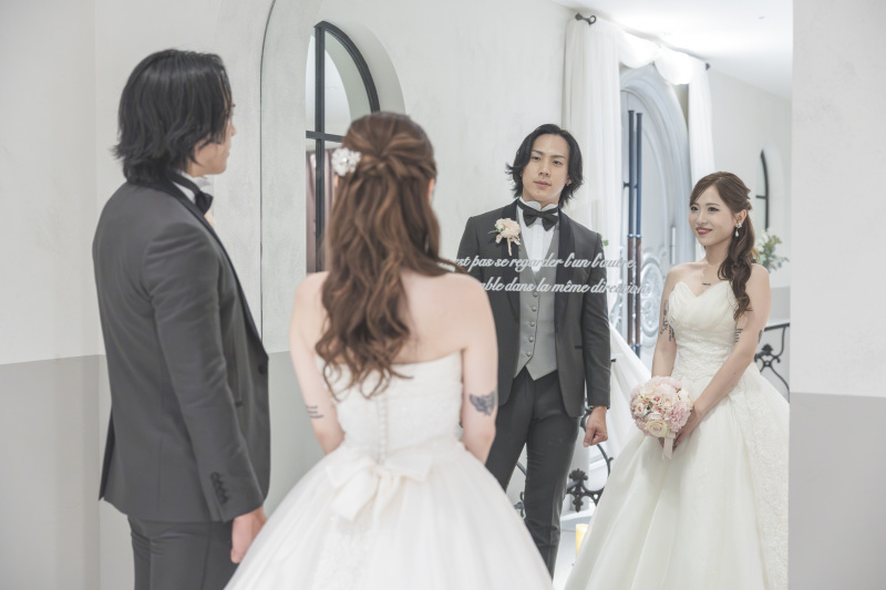 全身鏡で・・・